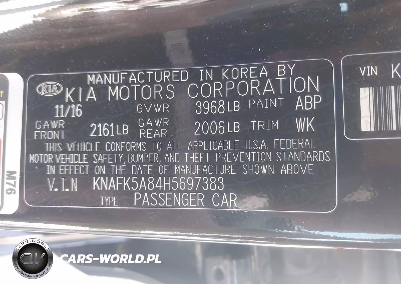 2017 Kia Forte Lx VIN:KNAFK5A84H5697383 - 9