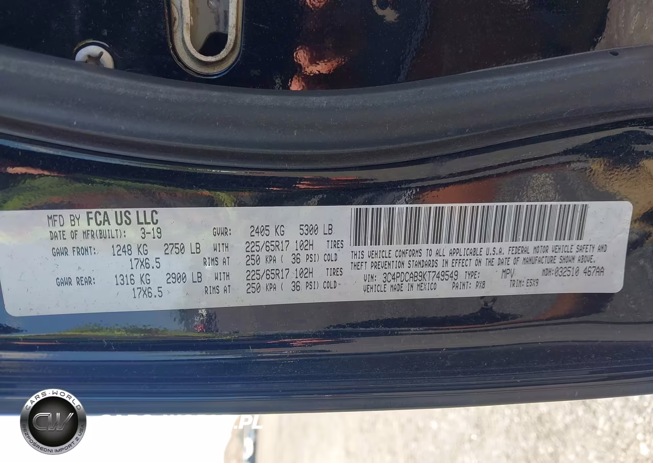 2019 Dodge Journey Se Value Package VIN:3C4PDCAB9KT749549 - 9