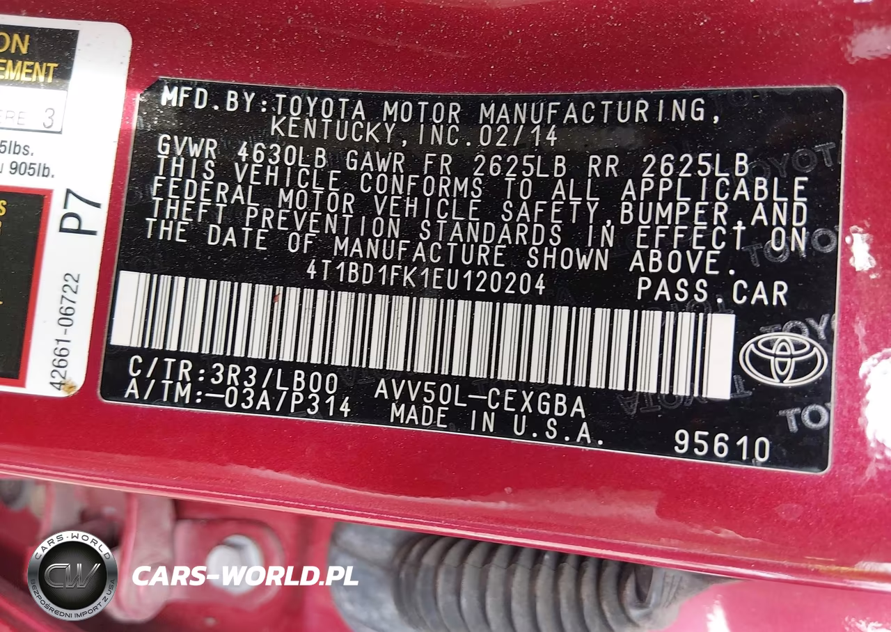 2014 Toyota Camry Hybrid Xle VIN:4T1BD1FK1EU120204 - 9
