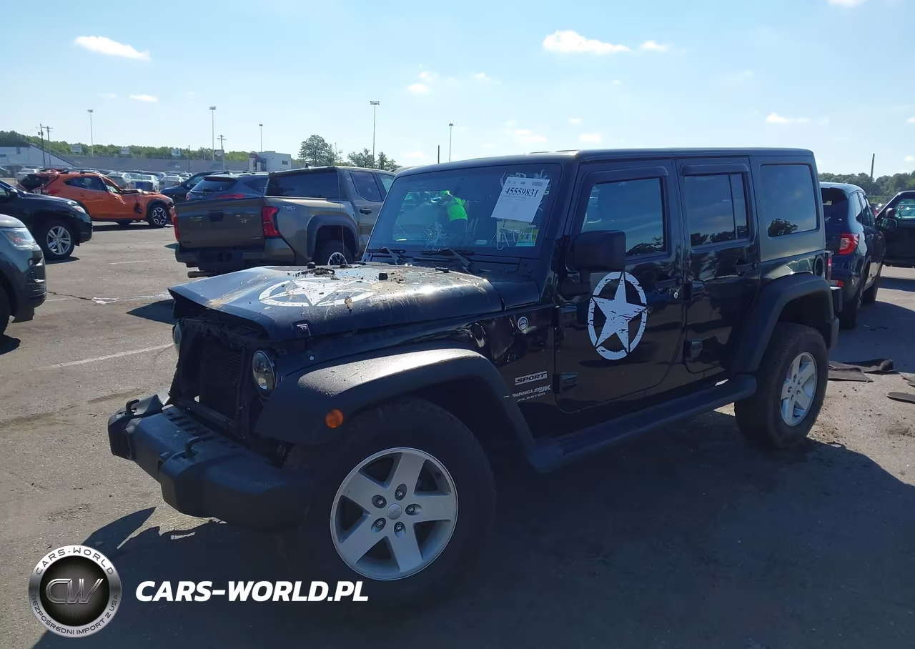 2018 Jeep Wrangler Jk Unlimited Sport S 4X4 VIN:1C4HJWDG3JL921963 - 2