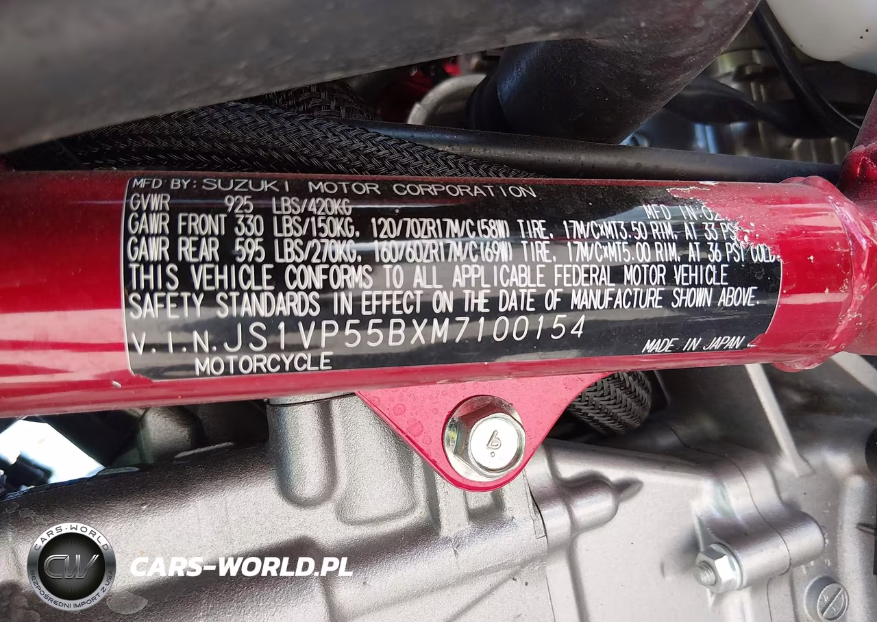 2021 Suzuki Sv650 A-X VIN:JS1VP55BXM7100154 - 10