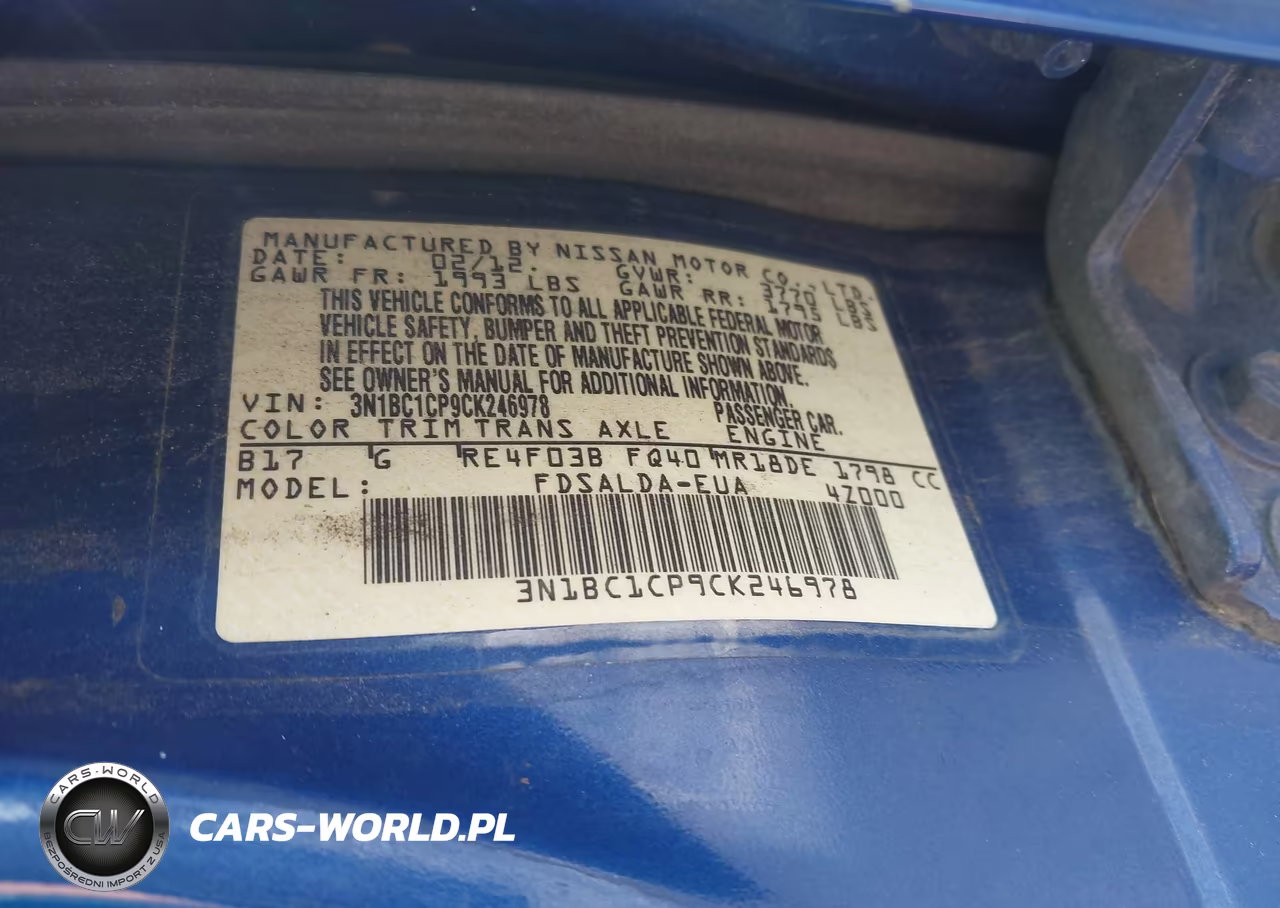 2012 Nissan Versa 1.8 S VIN:3N1BC1CP9CK246978 - 9