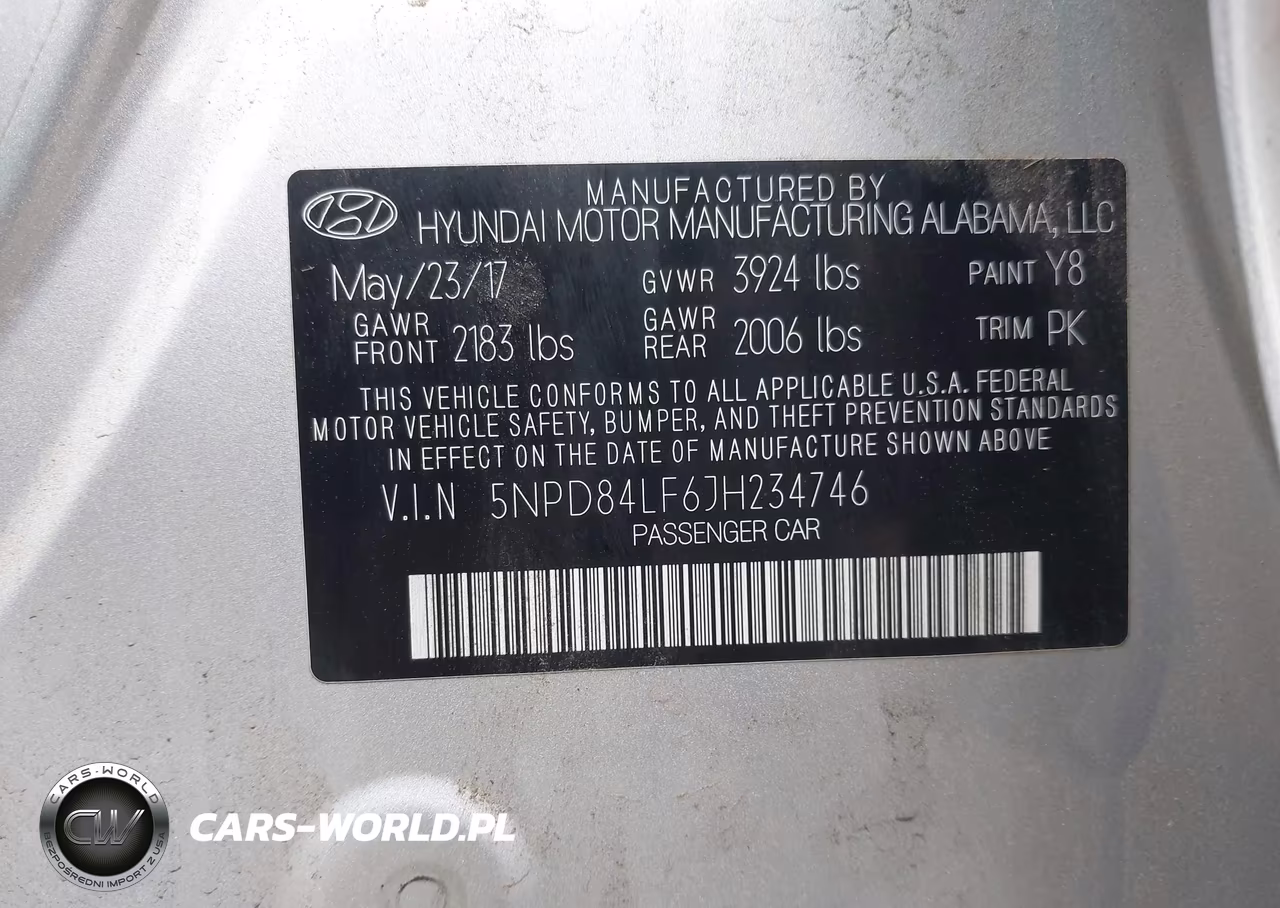 2018 Hyundai Elantra Sel VIN:5NPD84LF6JH234746 - 9