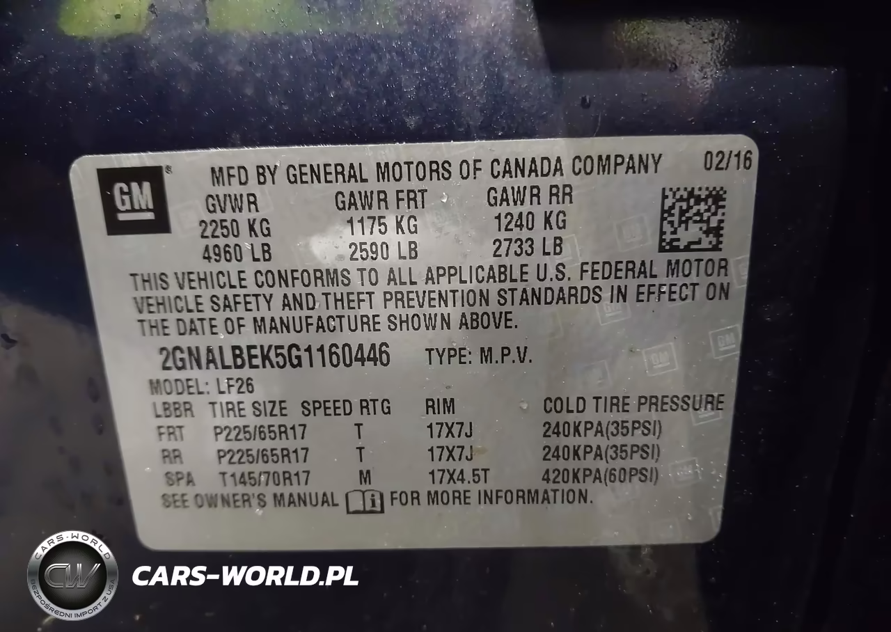 2016 Chevrolet Equinox Ls VIN:2GNALBEK5G1160446 - 9
