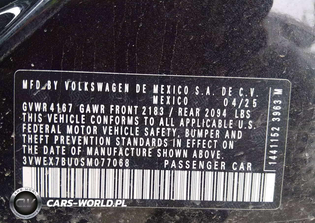2025 Volkswagen Jetta 1.5T Se VIN:3VWEX7BU0SM077068 - 9