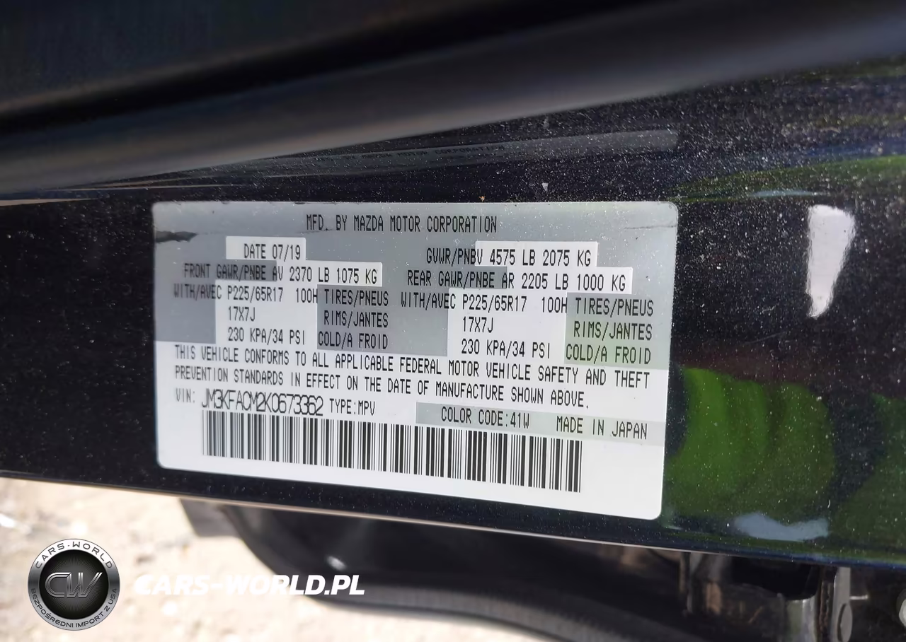 2019 Mazda Cx-5 Touring VIN:JM3KFACM2K0673362 - 9