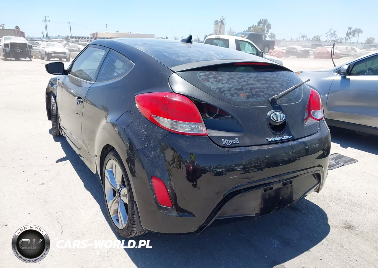 2013 Hyundai Veloster Base W-Gray VIN:KMHTC6AD2DU098032 - 3