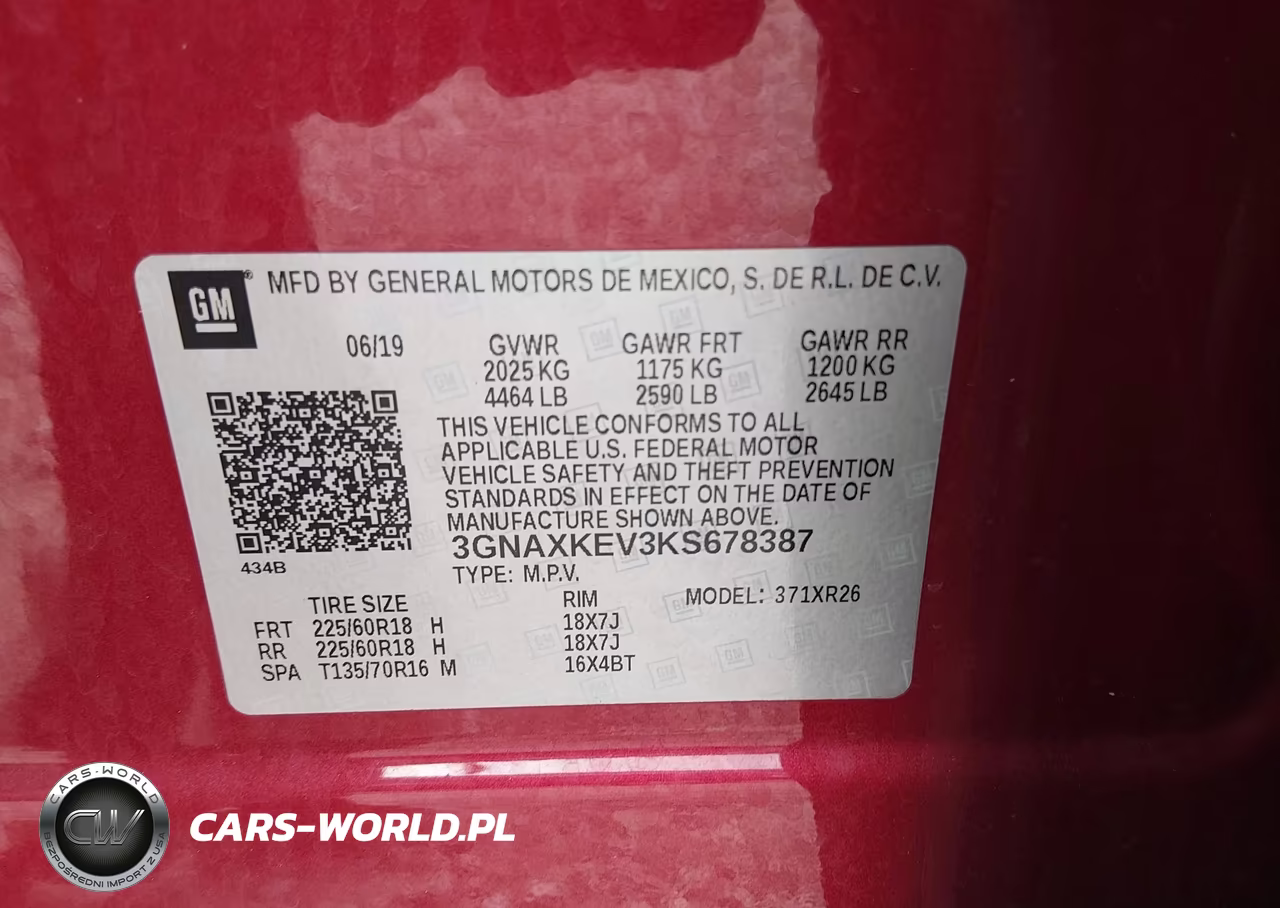 2019 Chevrolet Equinox Lt VIN:3GNAXKEV3KS678387 - 9