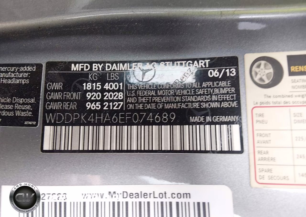 2014 Mercedes-Benz Slk 250 VIN:WDDPK4HA6EF074689 - 9