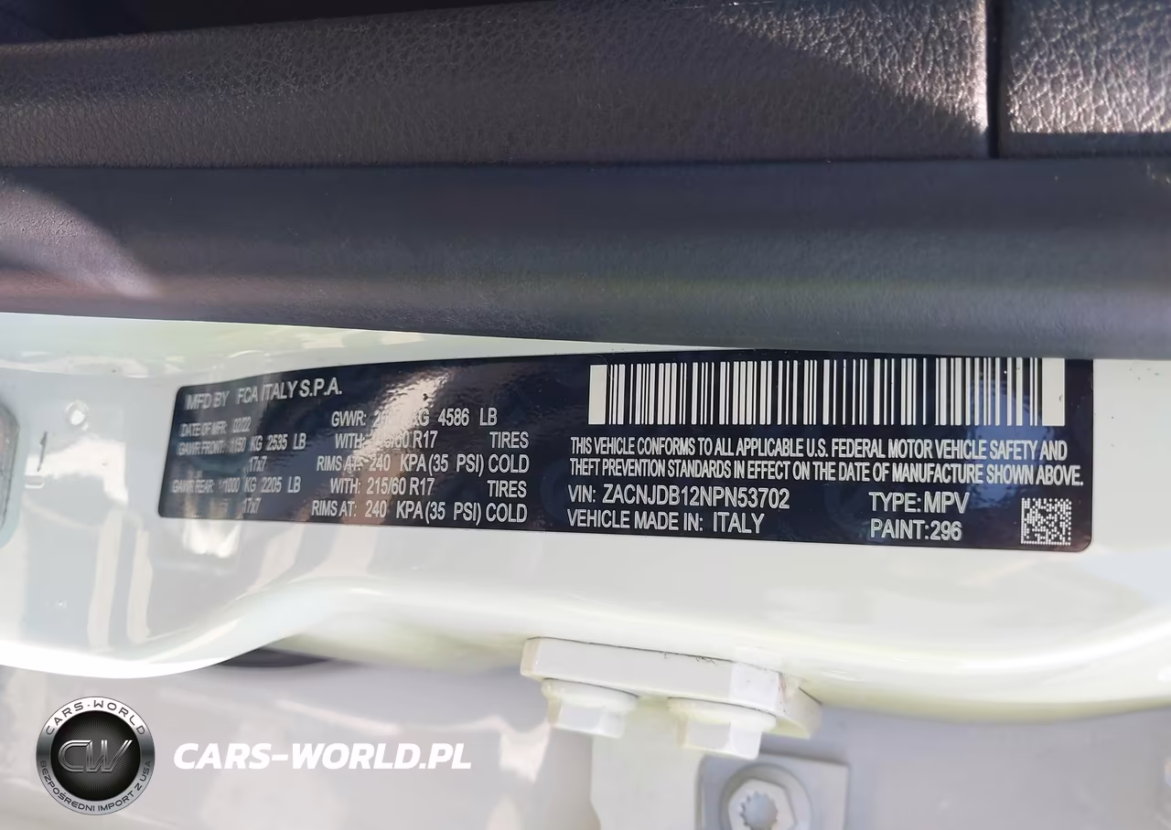 2022 Jeep Renegade Latitude 4X4 VIN:ZACNJDB12NPN53702 - 9