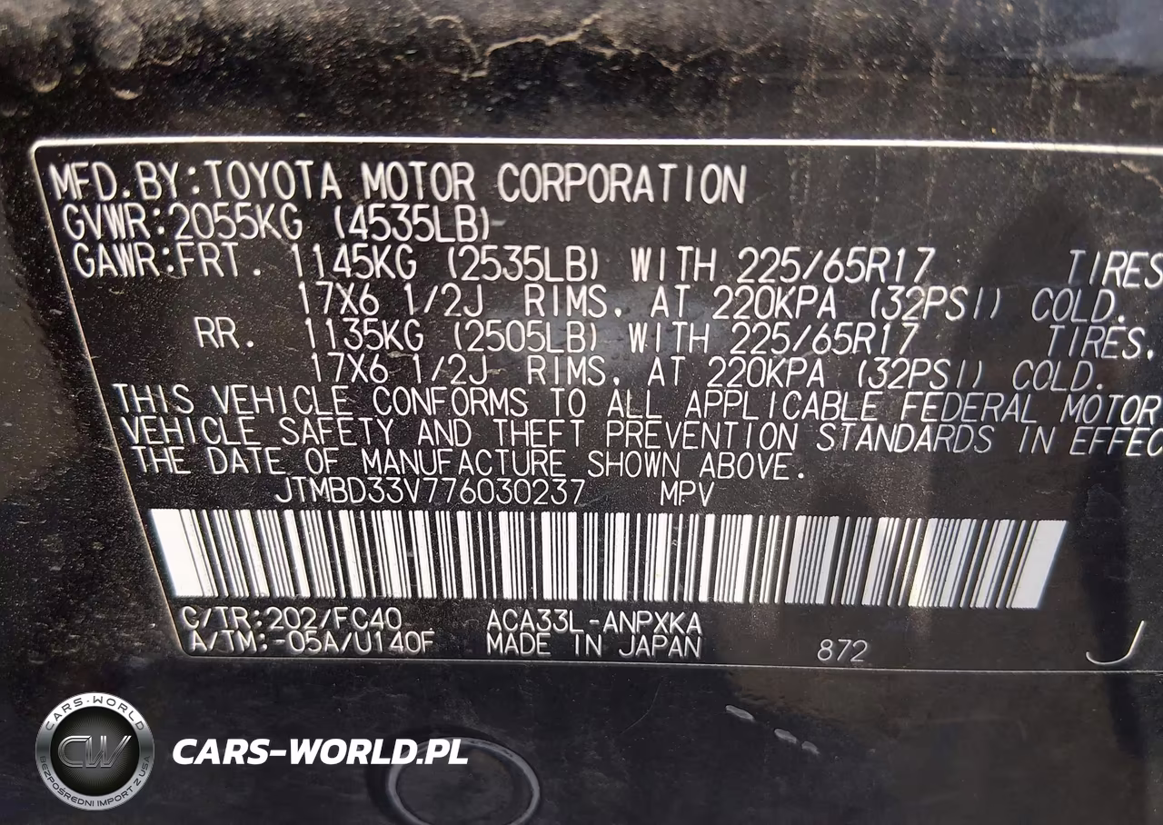 2007 Toyota Rav4 VIN:JTMBD33V776030237 - 9