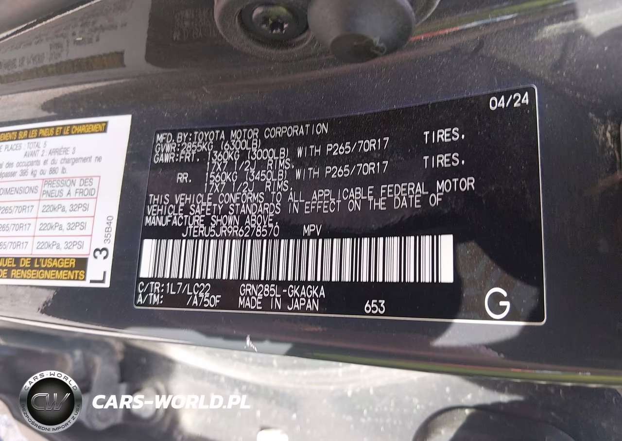 2024 Toyota 4Runner Trd Off Road Premium VIN:JTERU5JR9R6278570 - 9