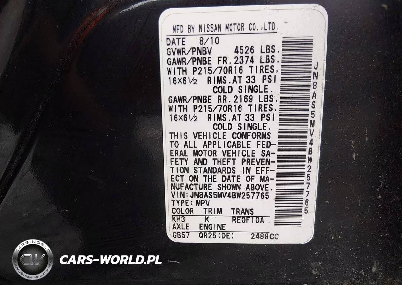 2011 Nissan Rogue S VIN:JN8AS5MV4BW257765 - 9