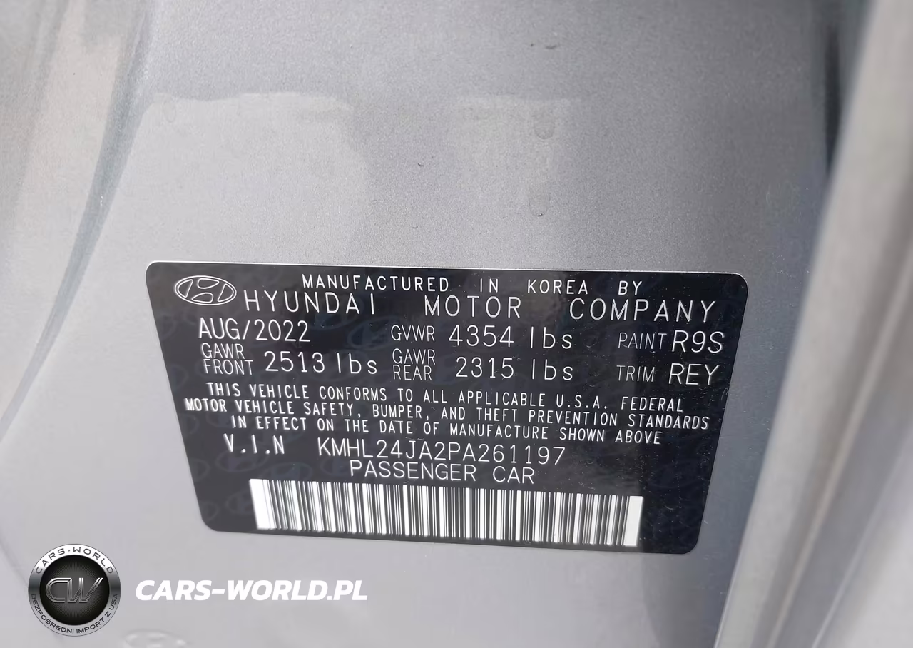 2023 Hyundai Sonata Se VIN:KMHL24JA2PA261197 - 9