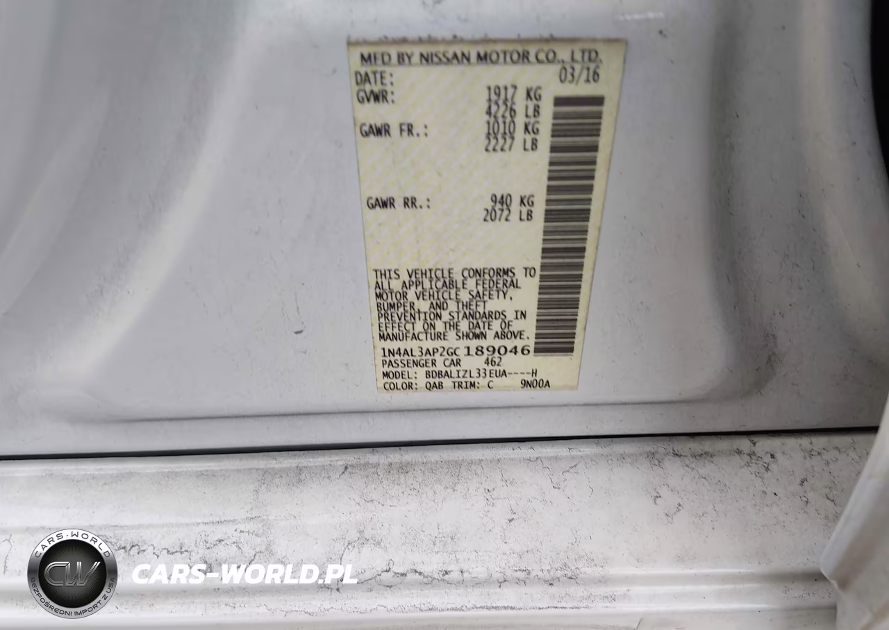 2016 Nissan Altima 2.5 Sv VIN:1N4AL3AP2GC189046 - 9