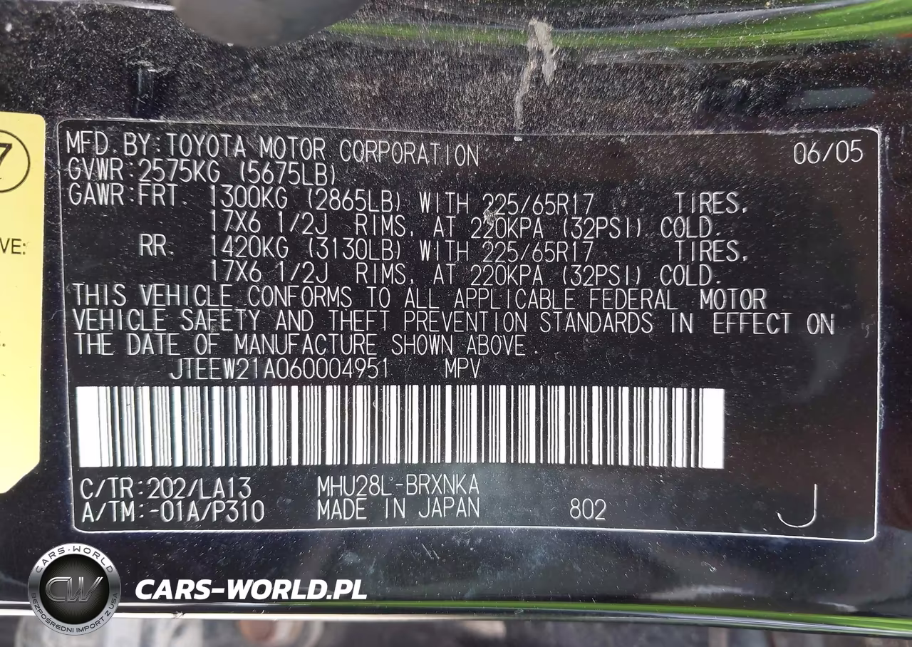2006 Toyota Highlander Hybrid Limited V6 VIN:JTEEW21A060004951 - 9