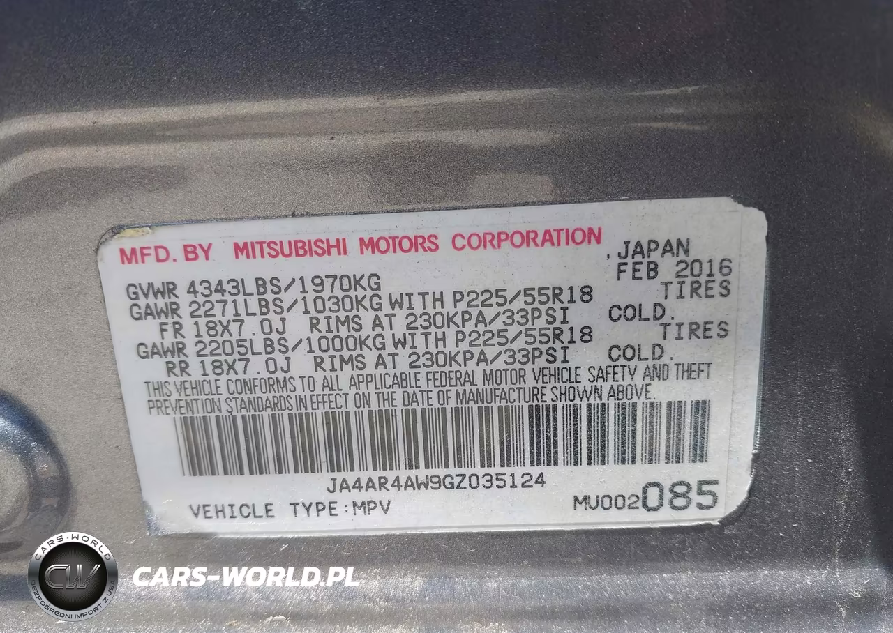 2016 Mitsubishi Outlander Sport 2.4 Sel VIN:JA4AR4AW9GZ035124 - 9