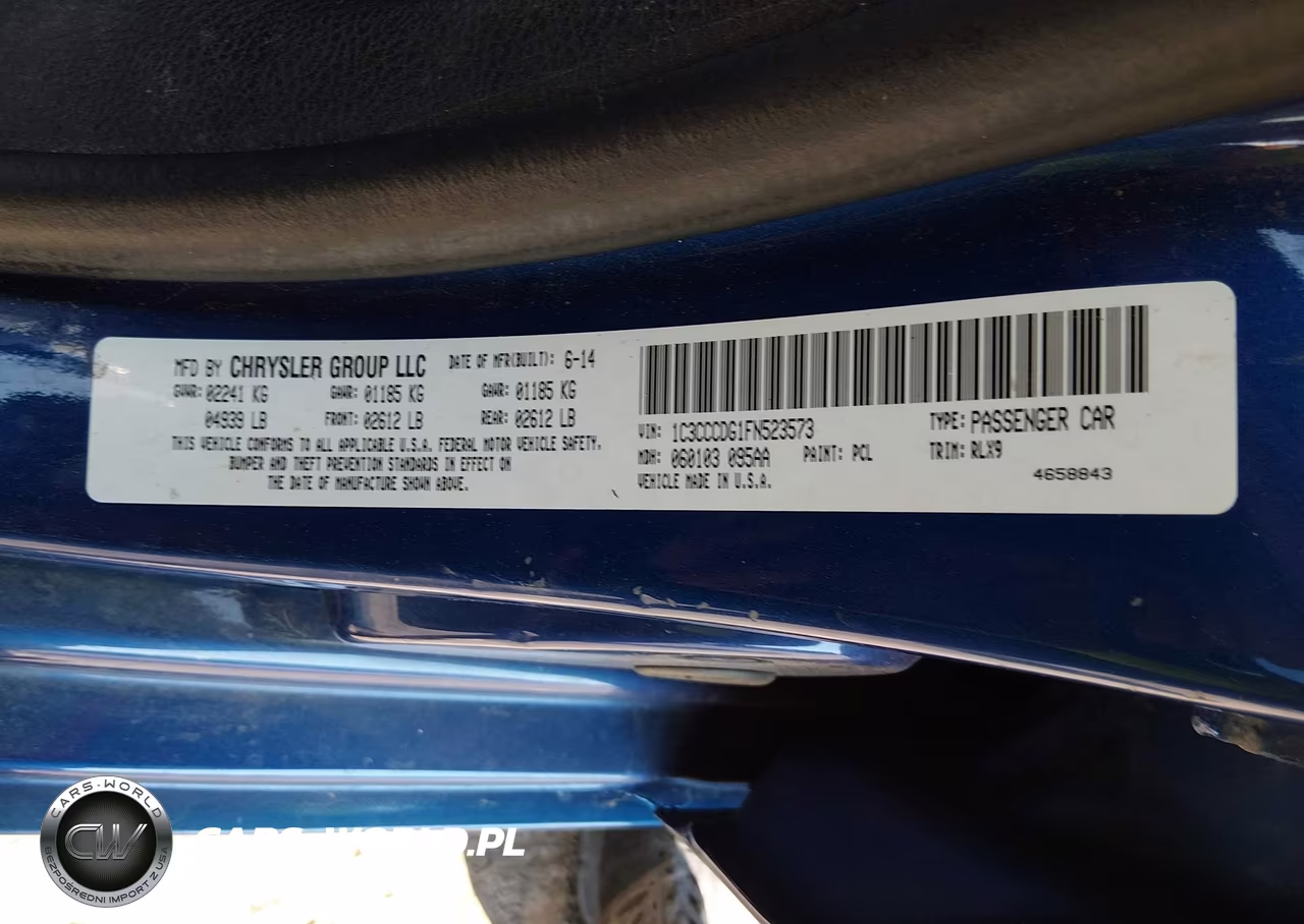2015 Chrysler 200 S VIN:1C3CCCDG1FN523573 - 9