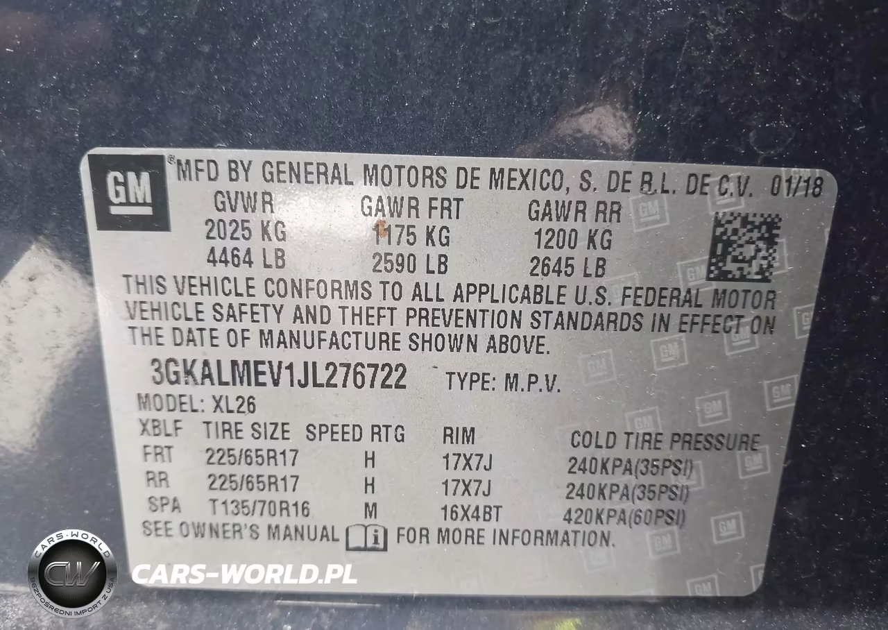 2018 GMC Terrain Sle VIN:3GKALMEV1JL276722 - 9