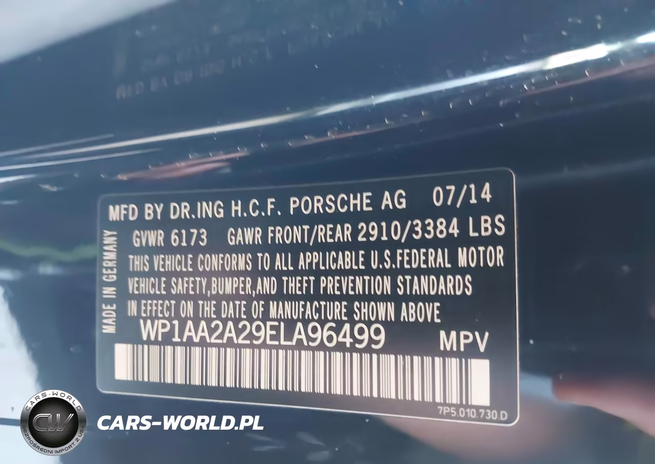 2014 Porsche Cayenne VIN:WP1AA2A29ELA96499 - 9