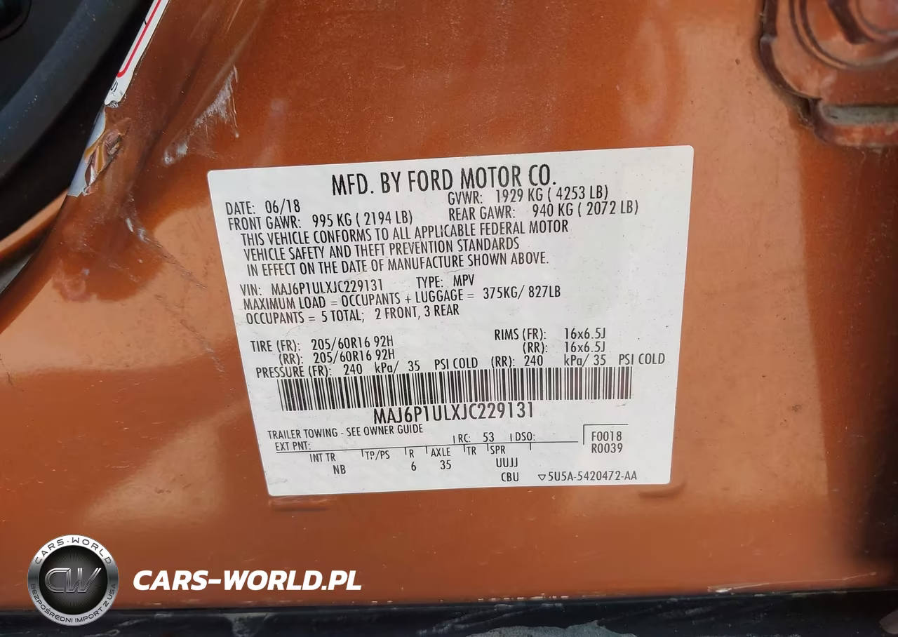 2018 Ford Ecosport Se VIN:MAJ6P1ULXJC229131 - 9