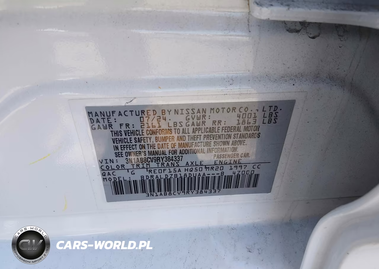 2024 Nissan Sentra Sv Xtronic Cvt VIN:3N1AB8CV9RY384337 - 9