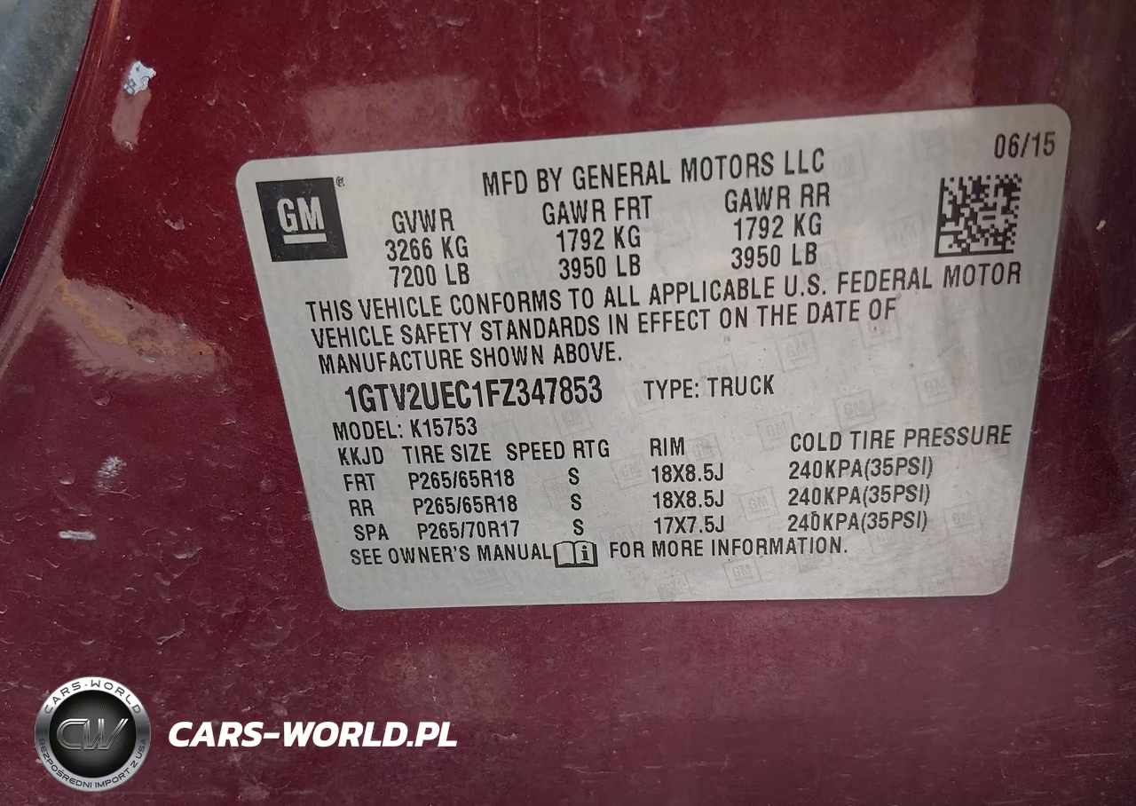 2015 GMC Sierra 1500 Sle VIN:1GTV2UEC1FZ347853 - 9