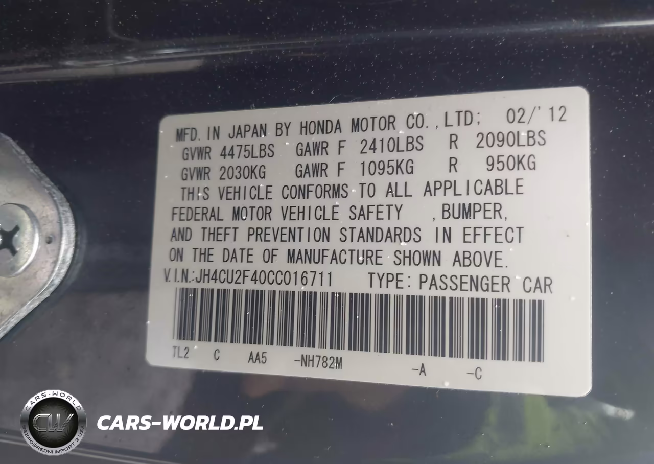 2012 Acura Tsx 2.4 VIN:JH4CU2F40CC016711 - 9