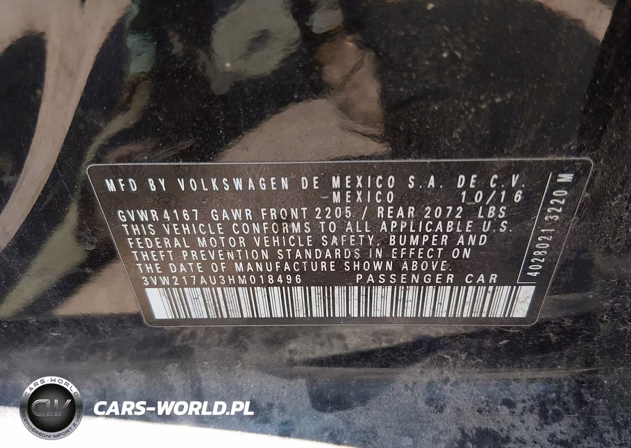 2017 Volkswagen Golf Tsi S 4-Door-Tsi Se 4-Door-Tsi Sel 4-Door-Tsi Wolfsburg Edition 4-Door VIN:3VW217AU3HM018496 - 9