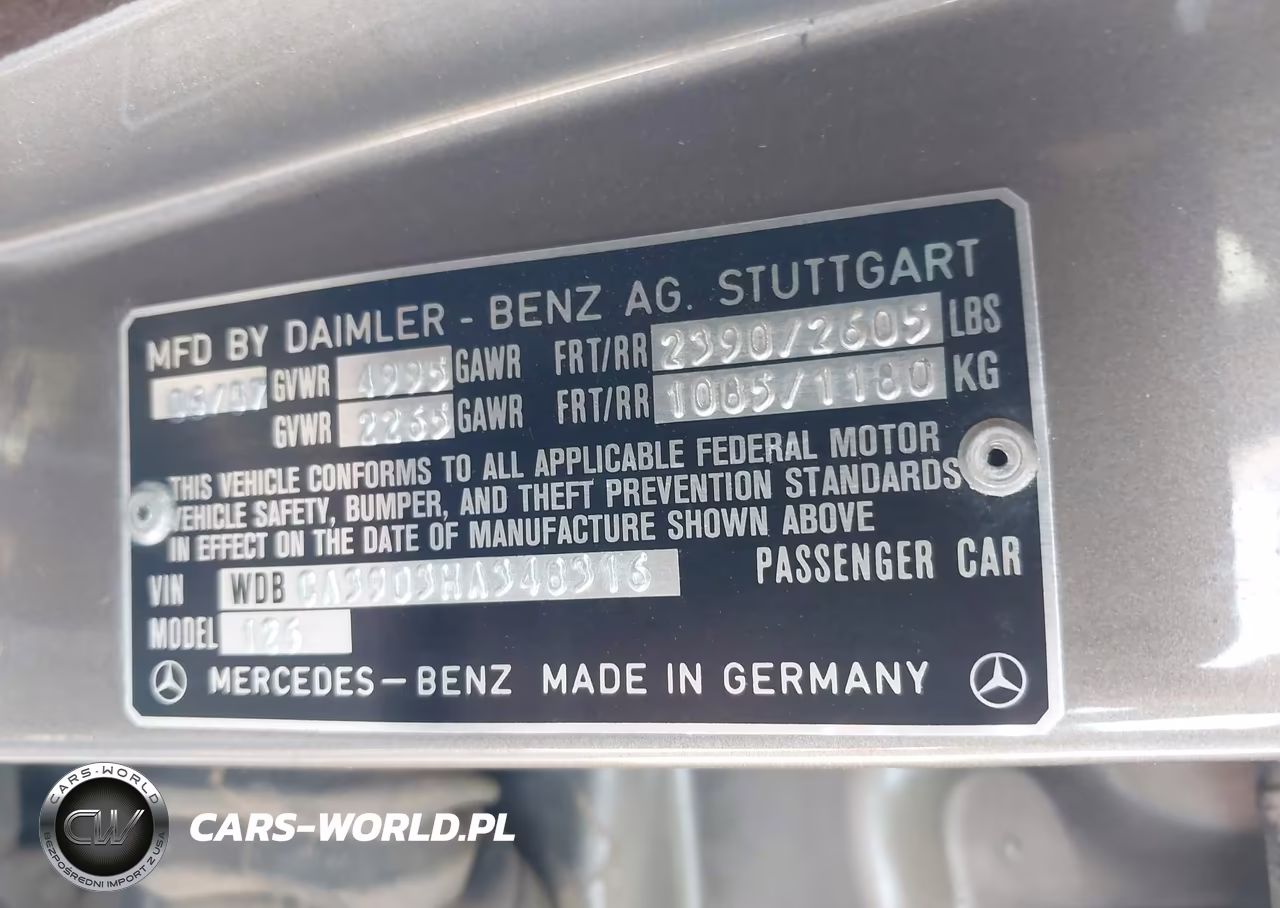 1987 Mercedes-Benz 560 Sel VIN:WDBCA39D3HA348316 - 9