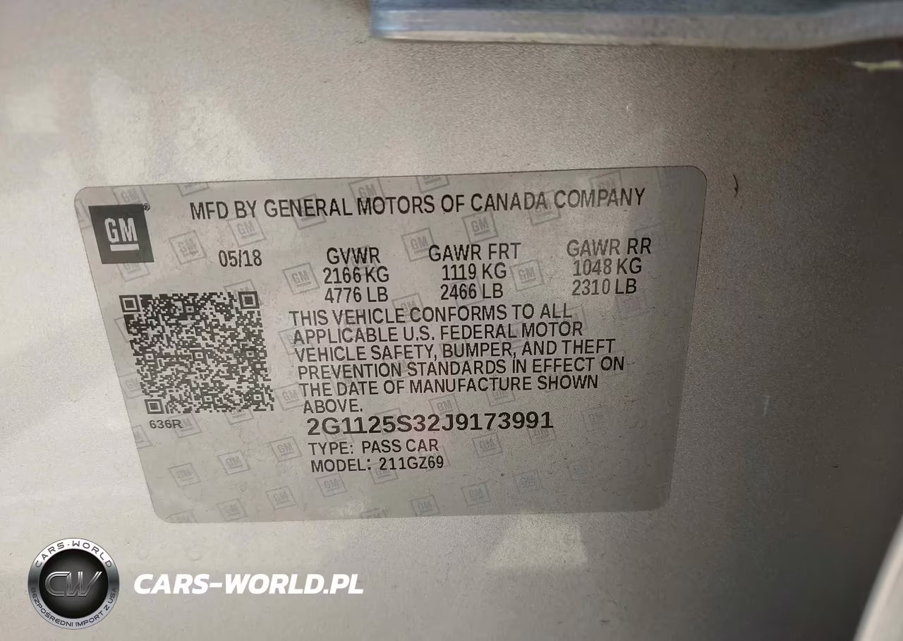 2018 Chevrolet Impala 2Lz VIN:2G1125S32J9173991 - 9