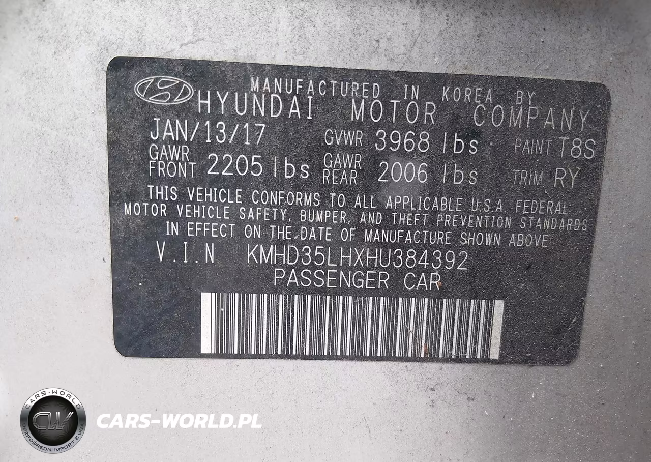 2017 Hyundai Elantra Gt VIN:KMHD35LHXHU384392 - 9