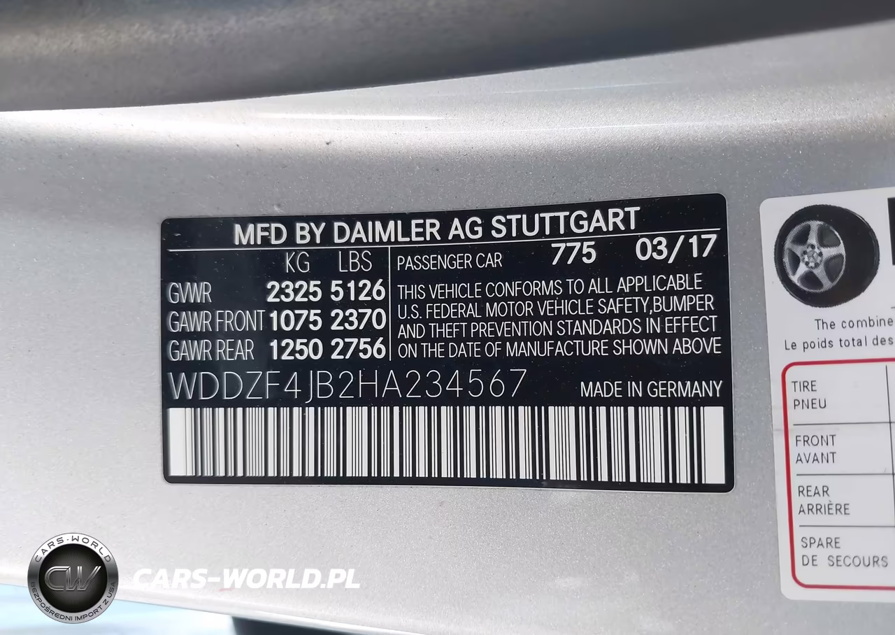 2017 Mercedes-Benz E 300 VIN:WDDZF4JB2HA234567 - 9