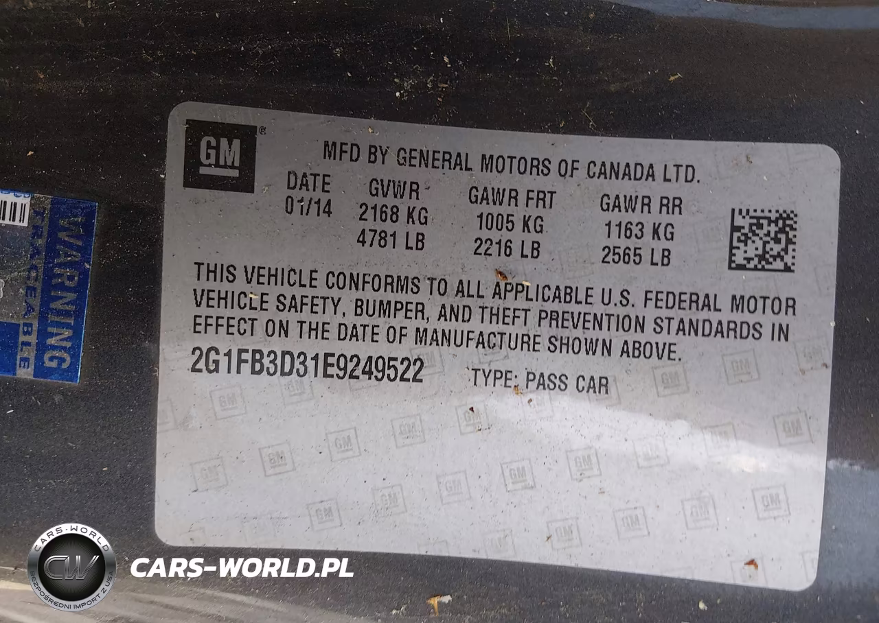 2014 Chevrolet Camaro 1Lt VIN:2G1FB3D31E9249522 - 9