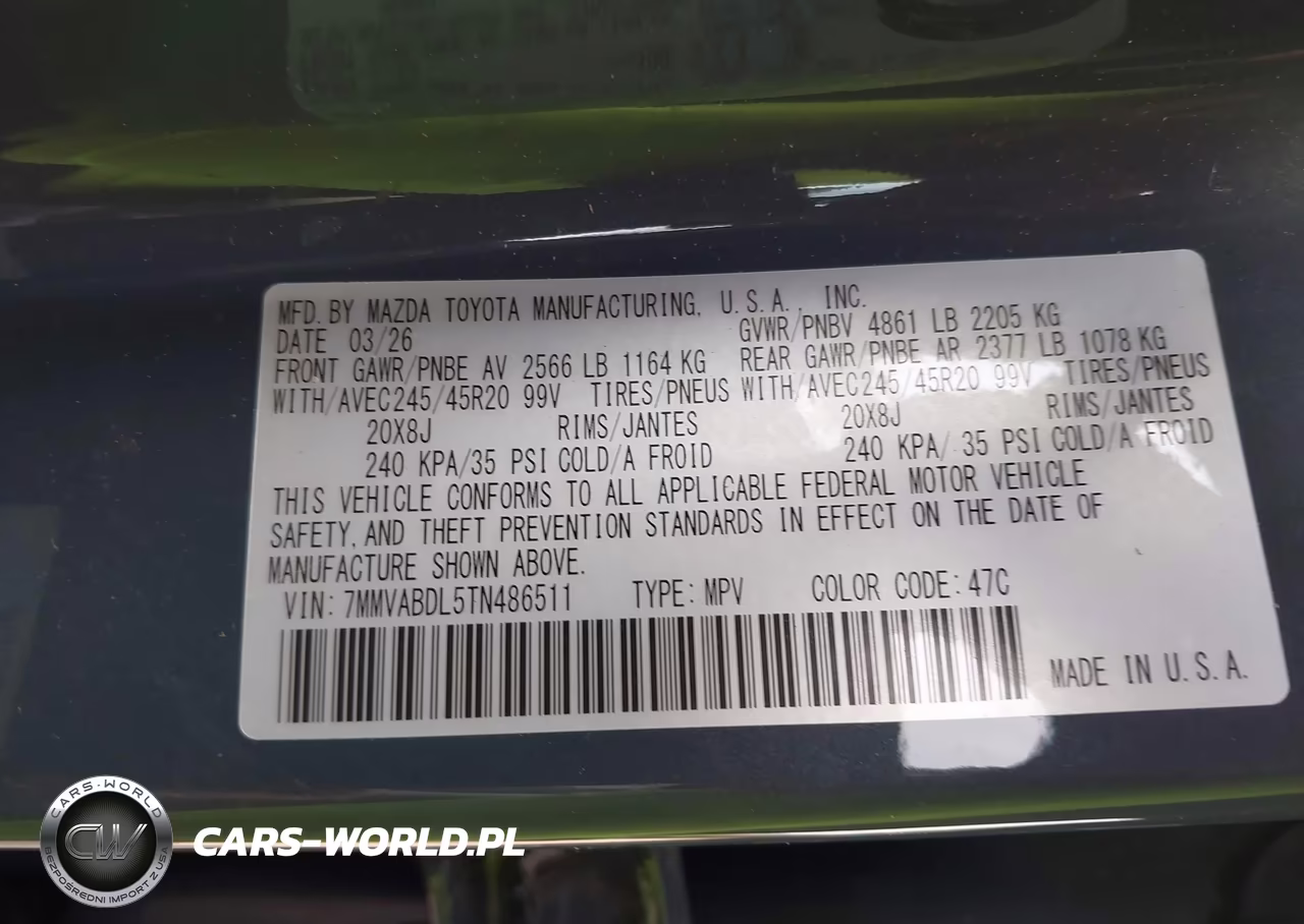 2026 Mazda Cx-50 2.5 S Premium VIN:7MMVABDL5TN486511 - 9