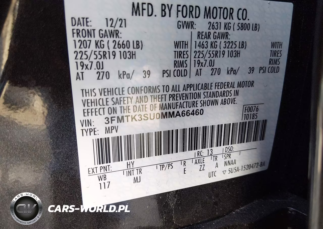 2021 Ford Mustang Mach-E Premium VIN:3FMTK3SU0MMA66460 - 9