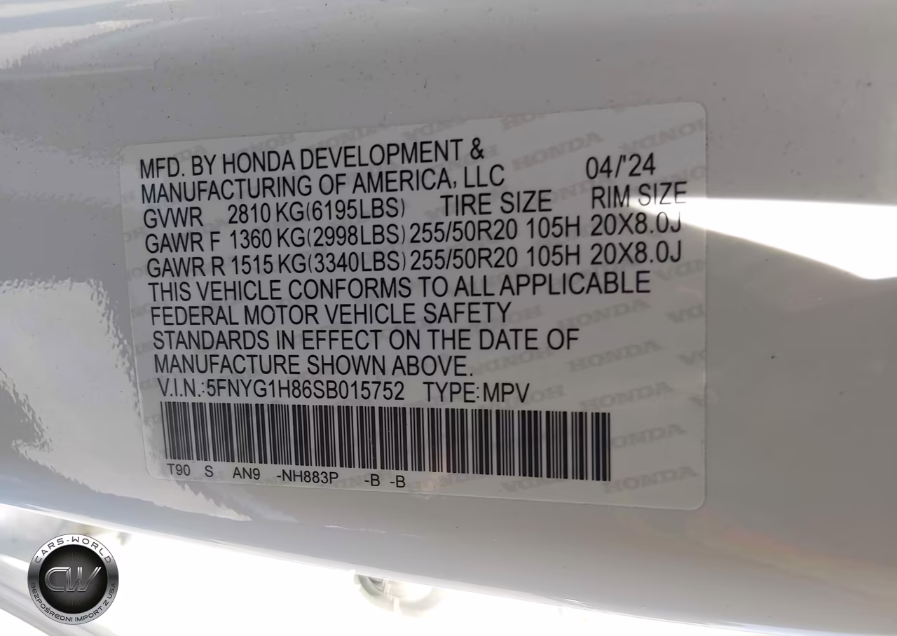 2025 Honda Pilot Elite VIN:5FNYG1H86SB015752 - 9