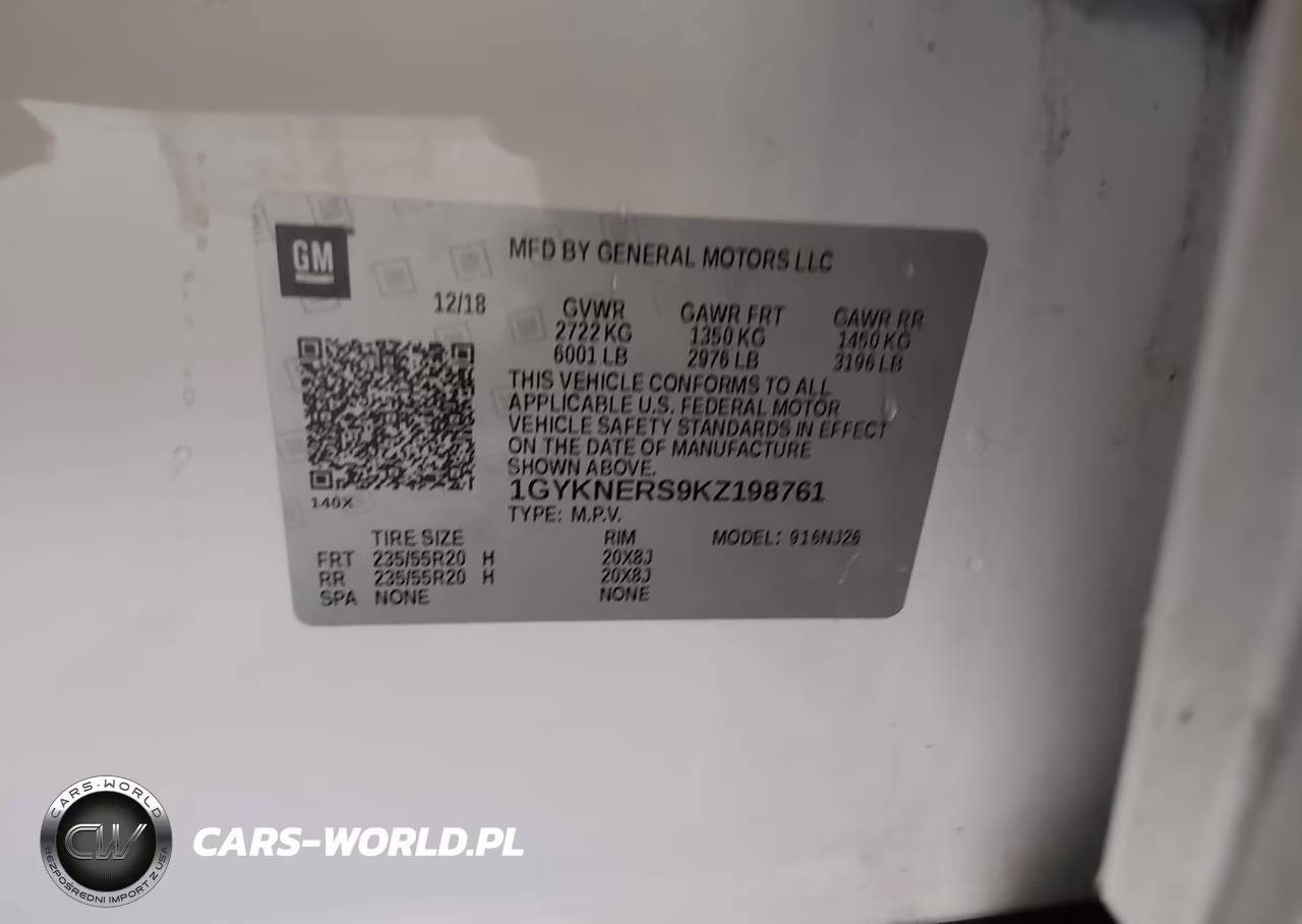 2019 Cadillac Xt5 Premium Luxury VIN:1GYKNERS9KZ198761 - 9