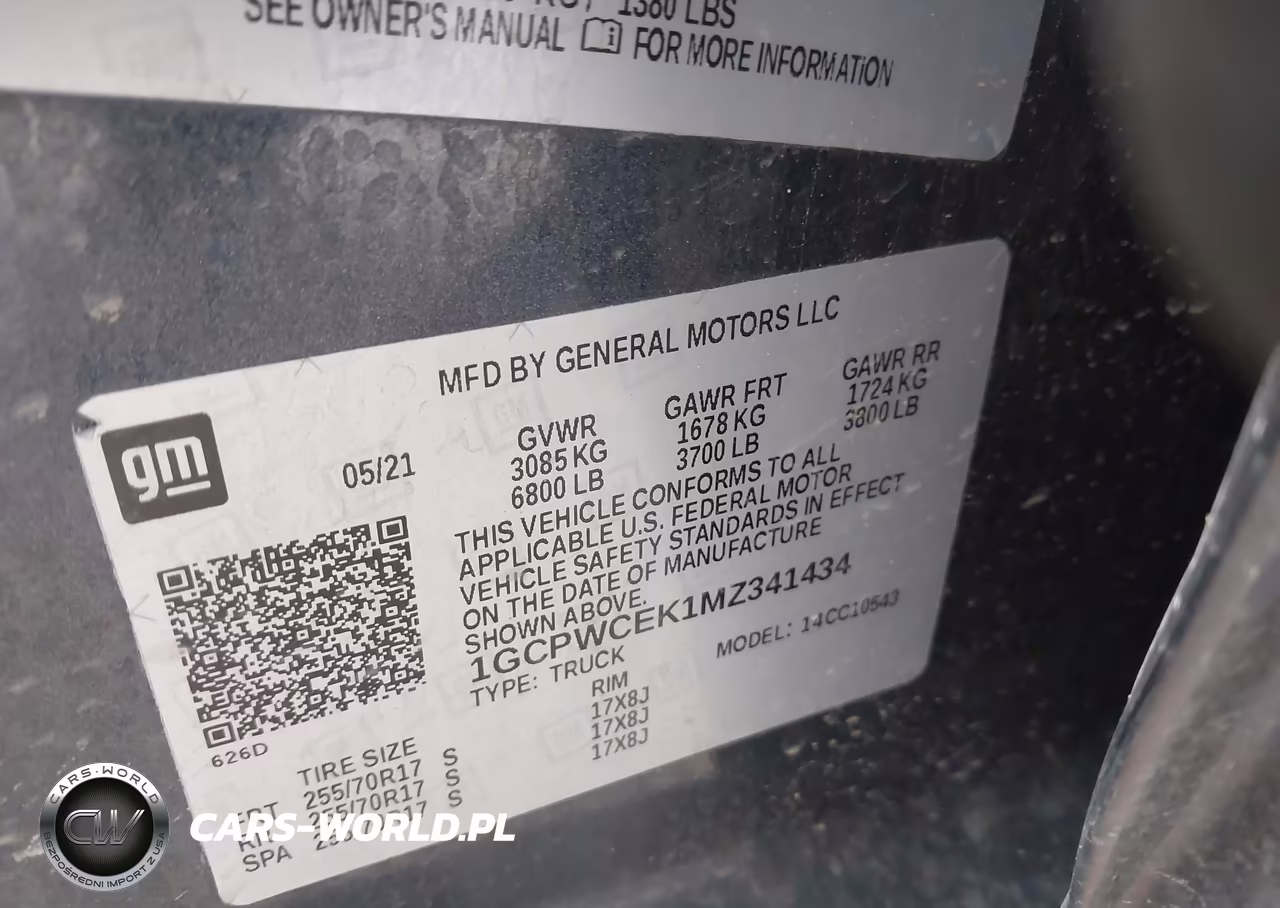 2021 Chevrolet Silverado 1500 VIN:1GCPWCEK1MZ341434 - 9