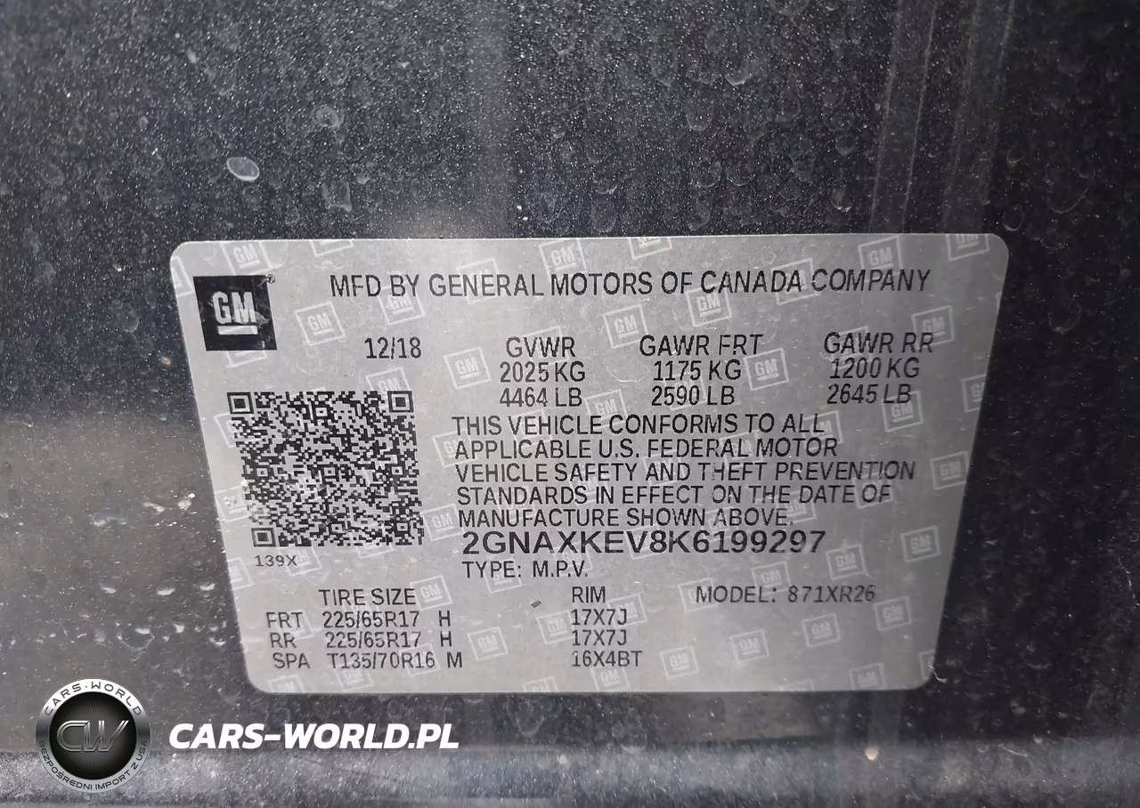2019 Chevrolet Equinox Lt VIN:2GNAXKEV8K6199297 - 9