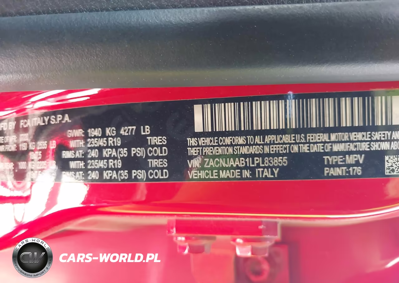 2020 Jeep Renegade Jeepster Fwd VIN:ZACNJAAB1LPL83855 - 9
