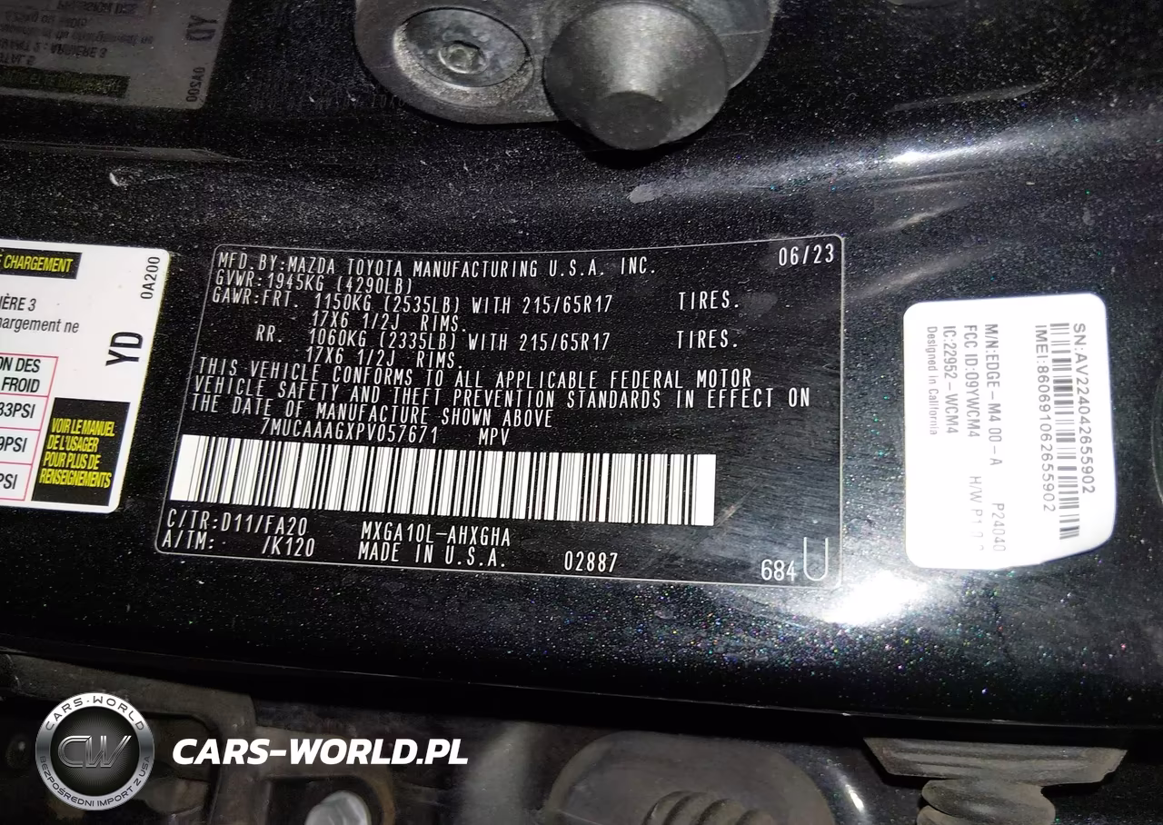 2023 Toyota Corolla Cross Le VIN:7MUCAAAGXPV057671 - 9