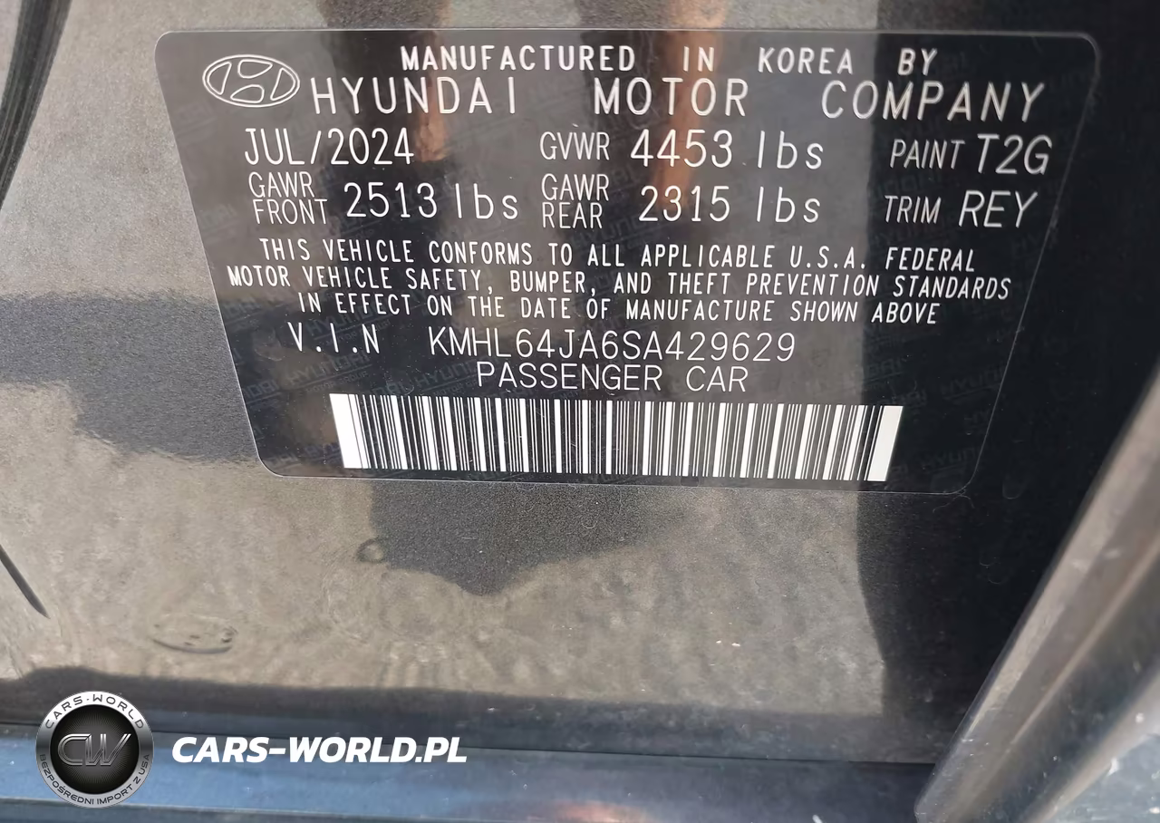 2025 Hyundai Sonata Sel VIN:KMHL64JA6SA429629 - 9