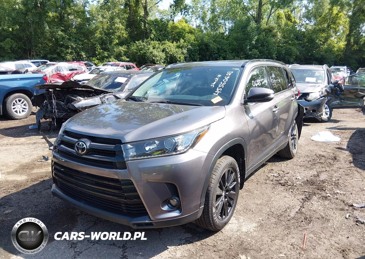 2019 Toyota Highlander Se VIN:5TDJZRFH2KS609361 - 2