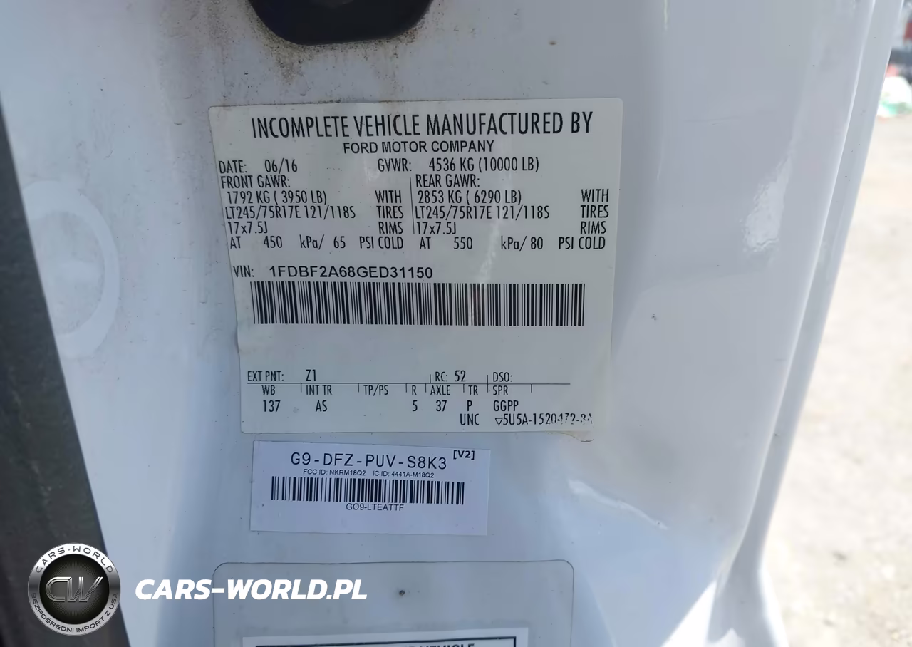 2016 Ford F-250 VIN:1FDBF2A68GED31150 - 9