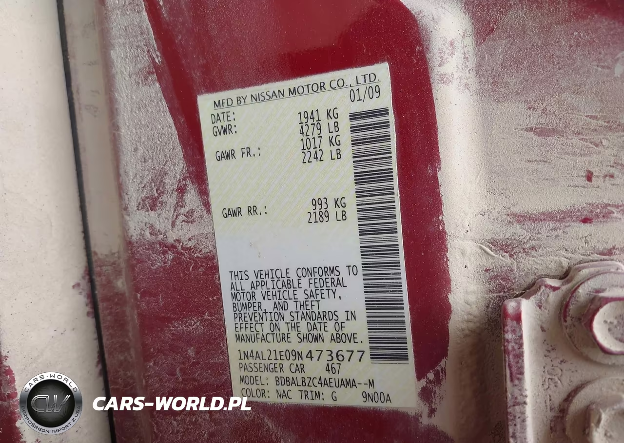2009 Nissan Altima 2.5 S VIN:1N4AL21E09N473677 - 9