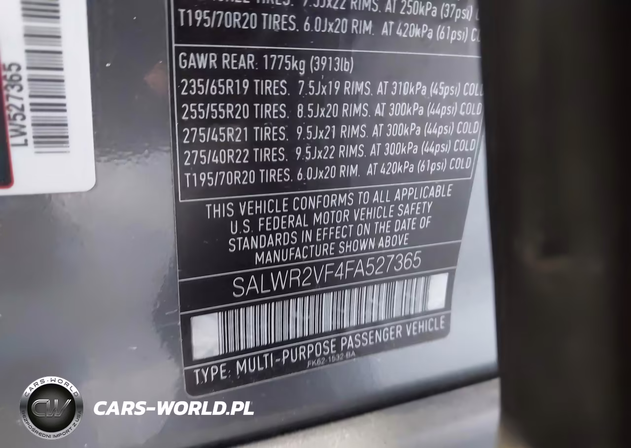 2015 Land Rover Range Rover Sport 3.0L V6 Supercharged Hse VIN:SALWR2VF4FA527365 - 9