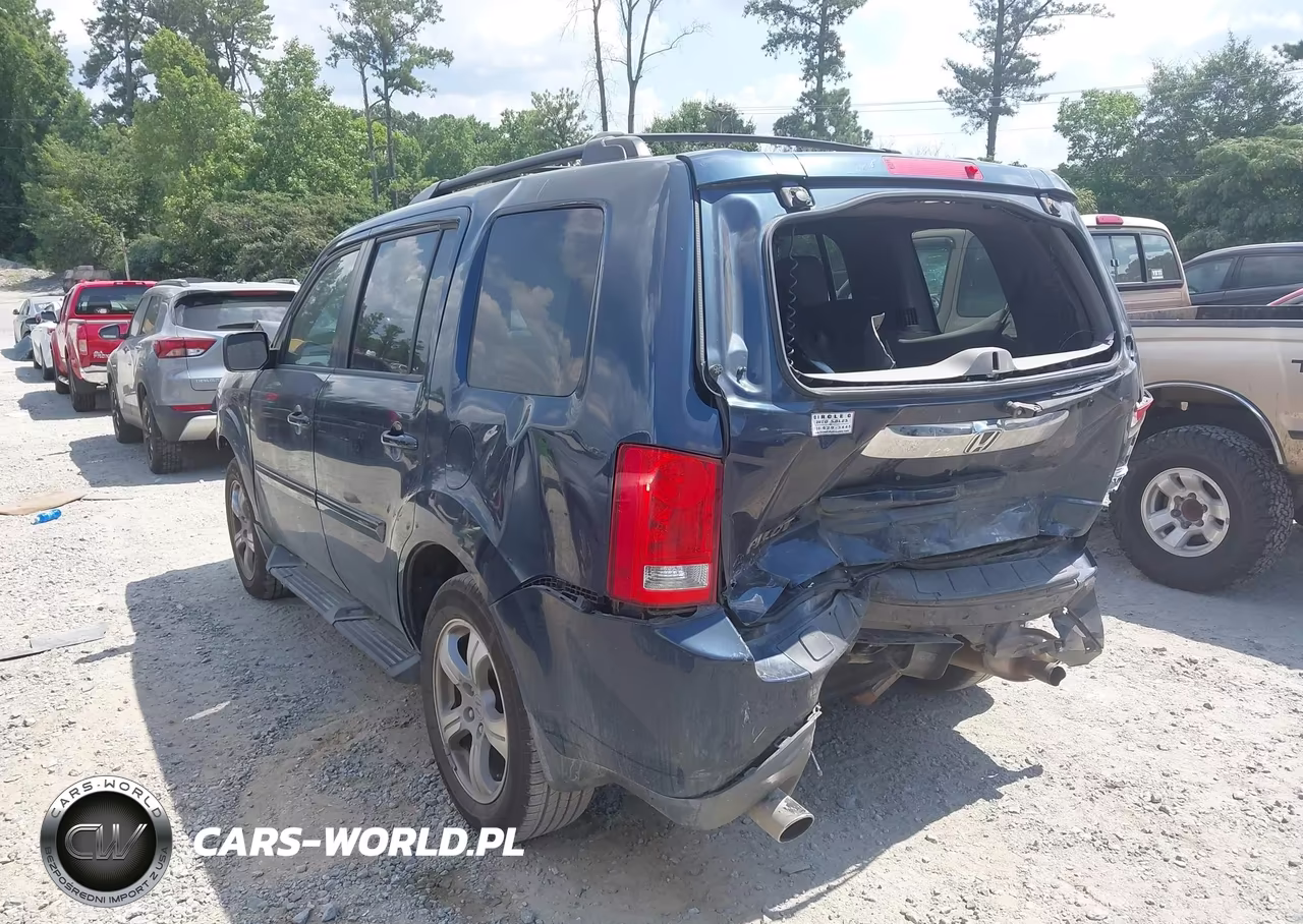2012 Honda Pilot Ex-L VIN:5FNYF3H7XCB029127 - 3