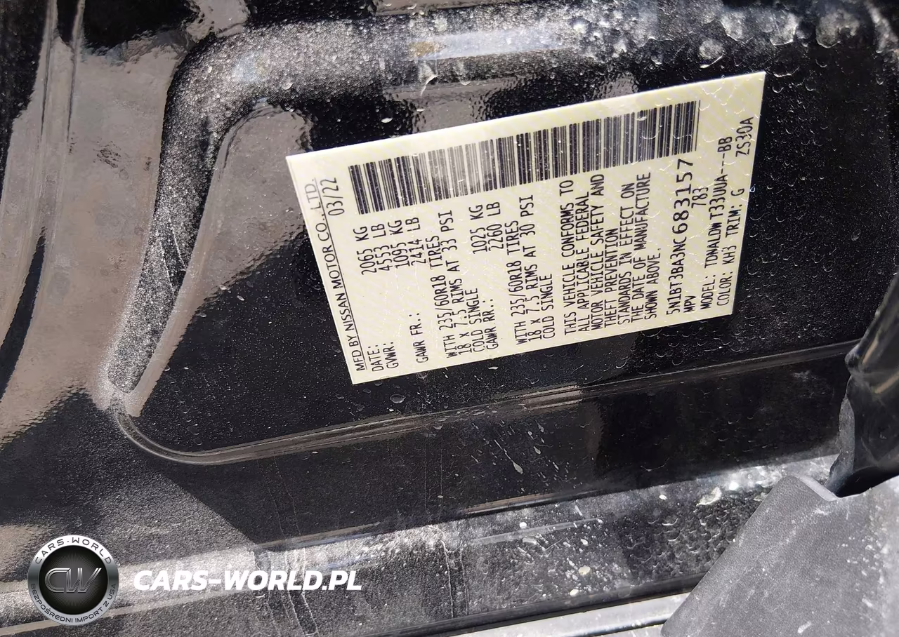 2022 Nissan Rogue Sv Fwd VIN:5N1BT3BA3NC683157 - 9