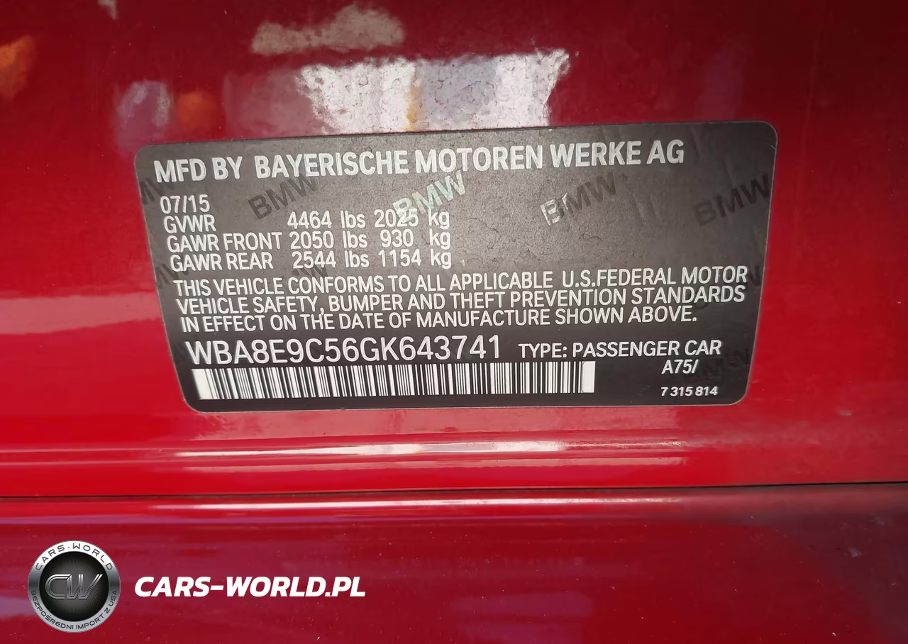 2016 BMW 328I VIN:WBA8E9C56GK643741 - 9